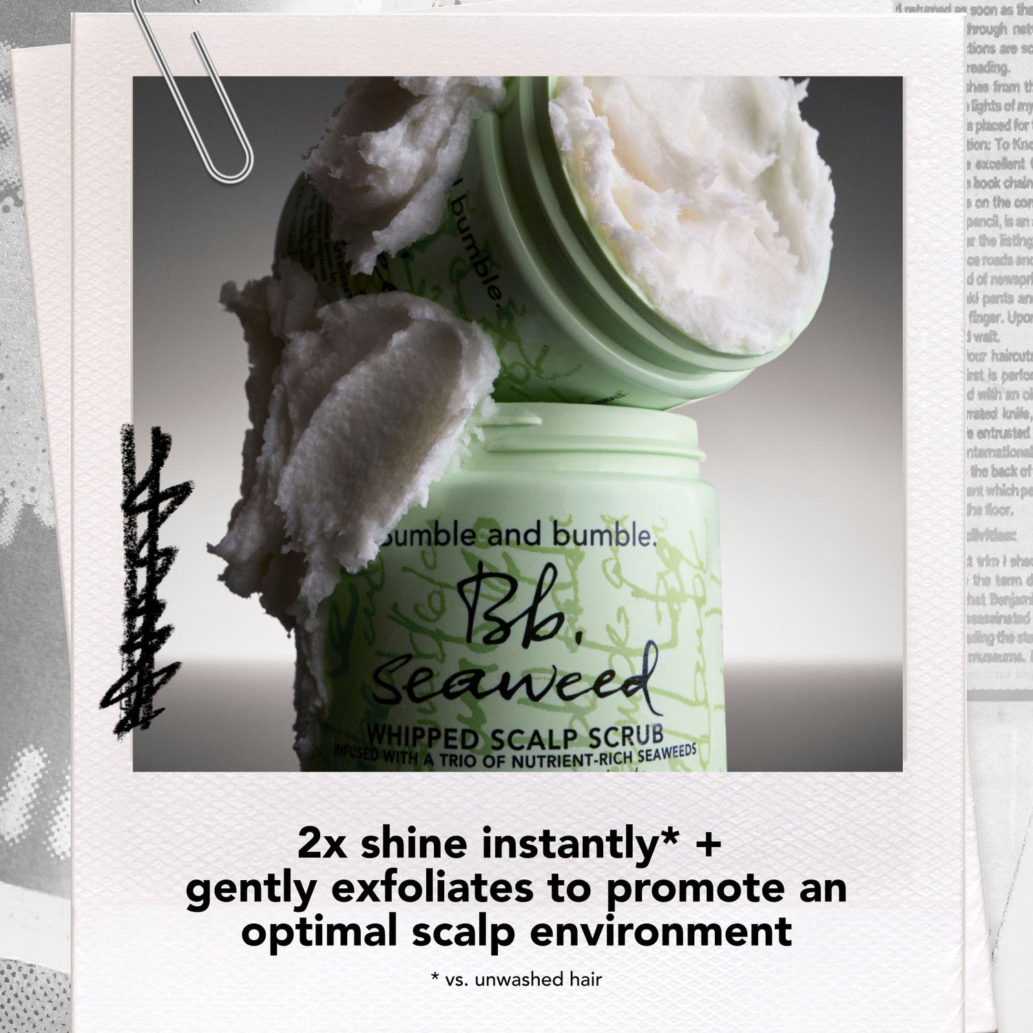 Lifestyle image of Bumble and Bumble Seaweed Whipped Scalp Scrub