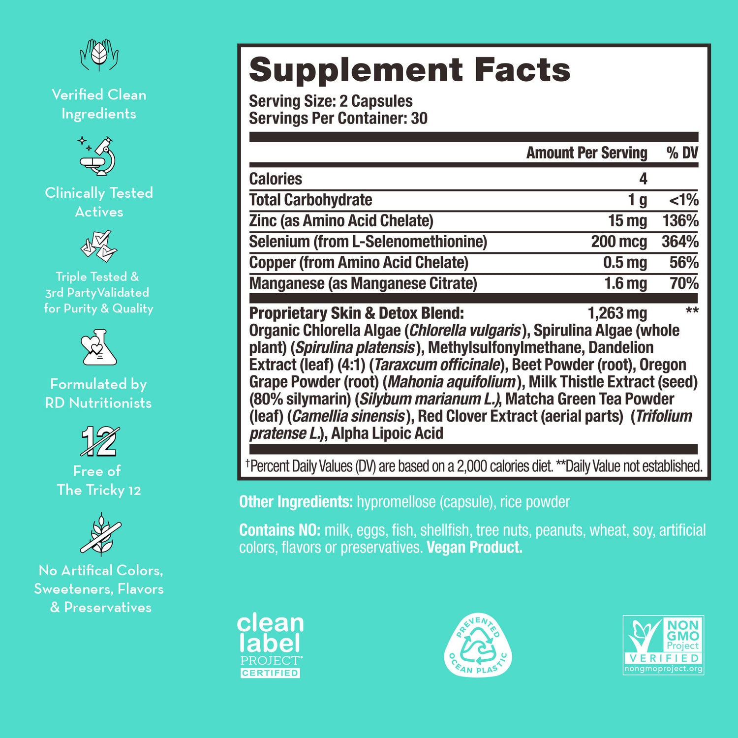 Information related to Hum Daily Cleanse Clear Skin and Acne Supplement