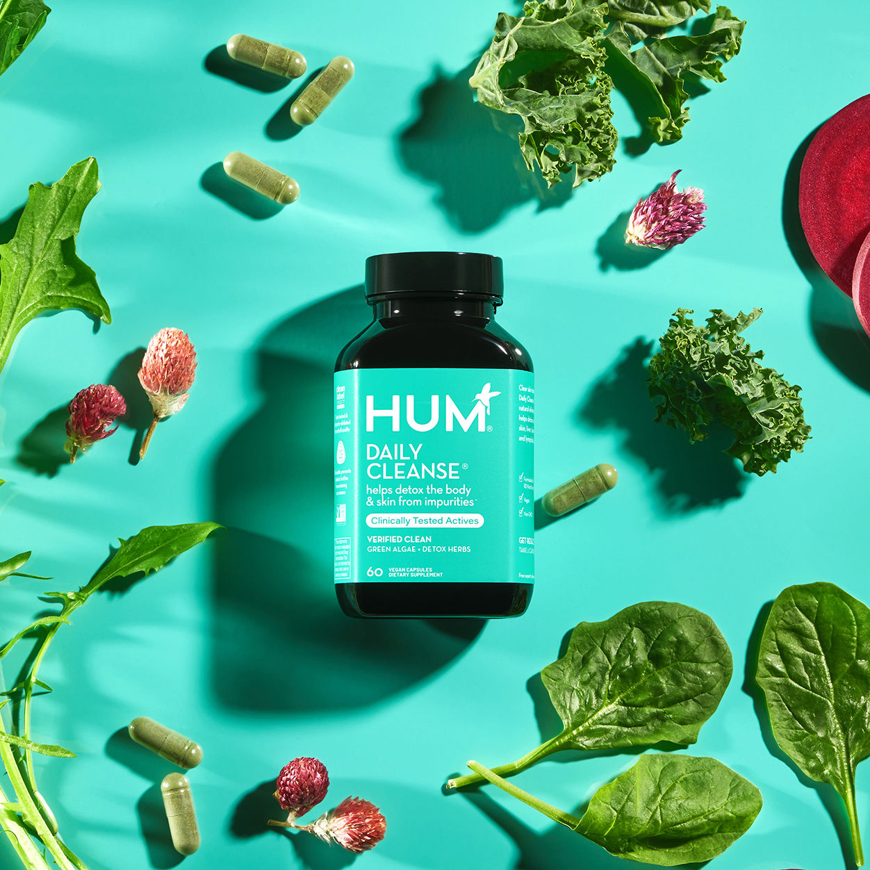 Lifestyle image of Hum Daily Cleanse Clear Skin and Acne Supplement