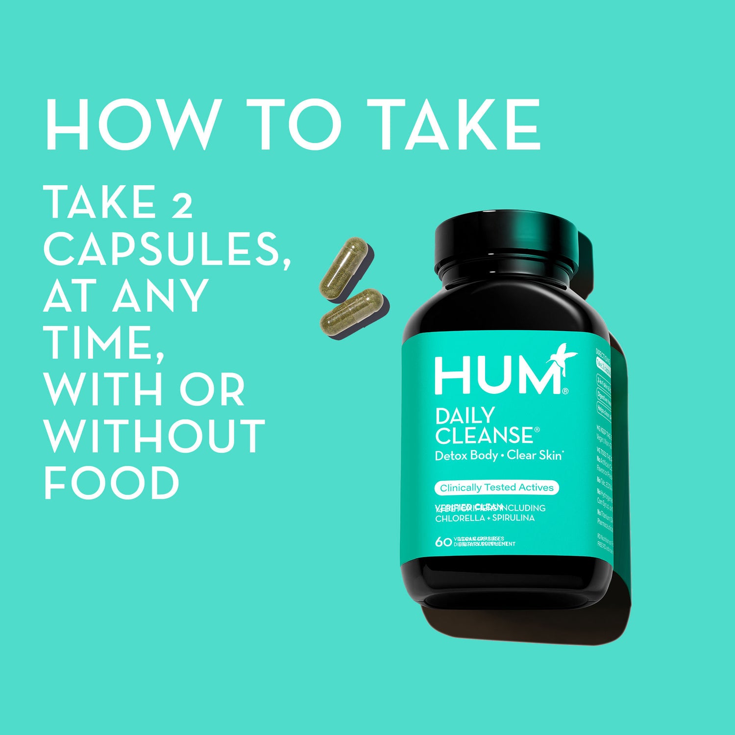 Information related to Hum Daily Cleanse Clear Skin and Acne Supplement