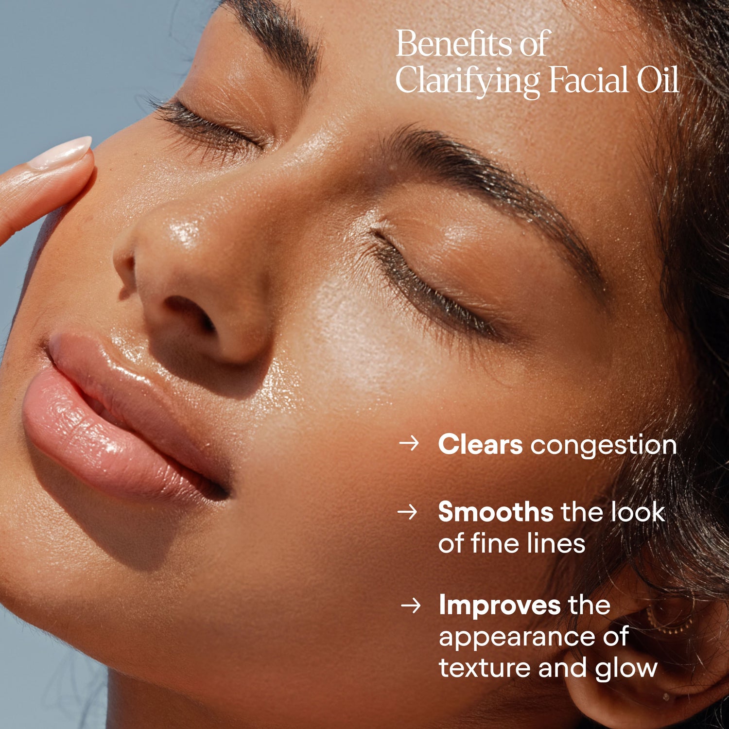 Model image of Alpyn Beauty Clarifying Facial Oil with Retinol and Pink Algae