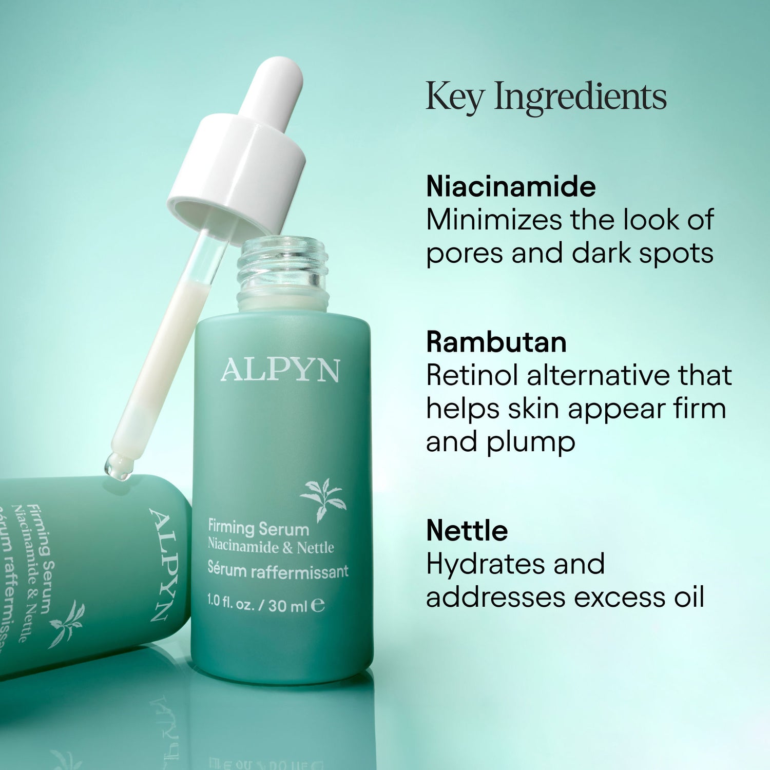 Information related to Alpyn Beauty Hydrating Firming Serum with Niacinamide and Nettle