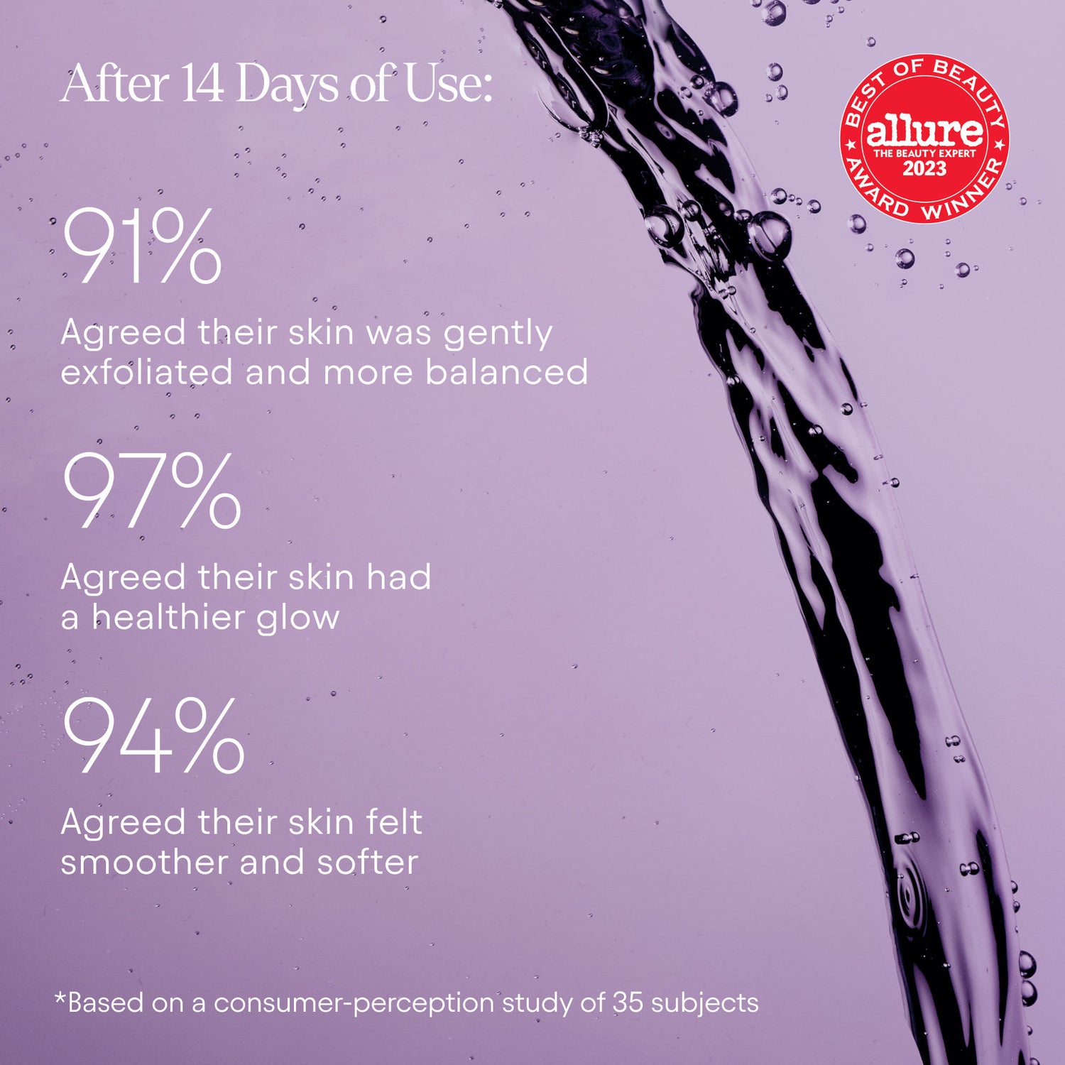 Swatch image of Alpyn Beauty 2% BHA Pore Perfecting Liquid Exfoliator for Brighter and Clearer Skin