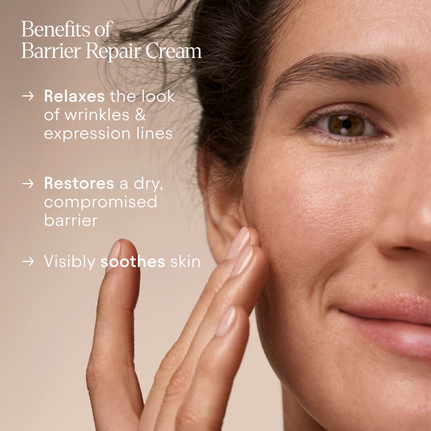 Model image of Alpyn Beauty Barrier Repair Cream Moisturizer for Eczema, Wrinkle and Barrier Repair