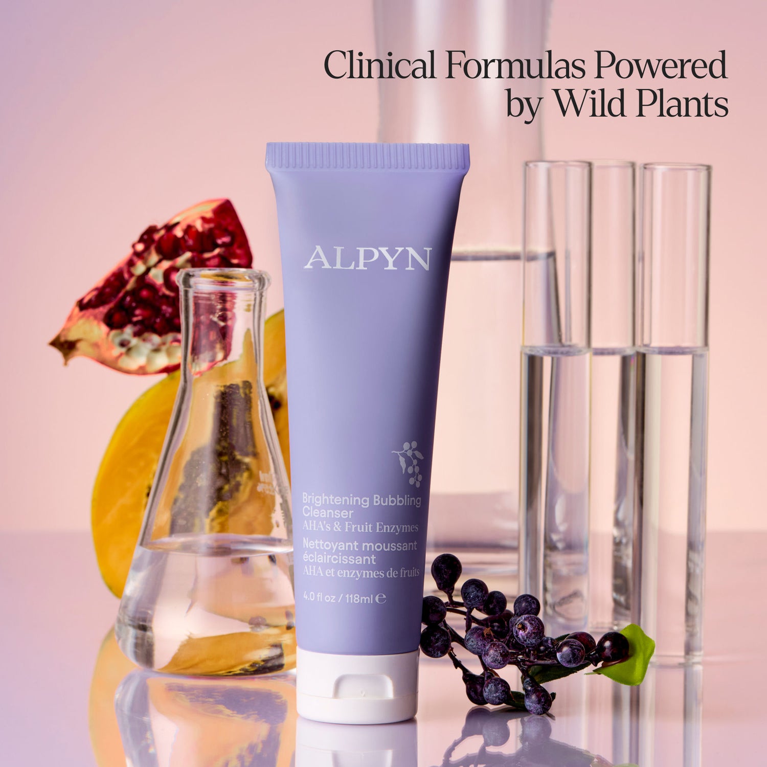 Lifestyle image of Alpyn Beauty AHA Brightening Bubbling Cleanser