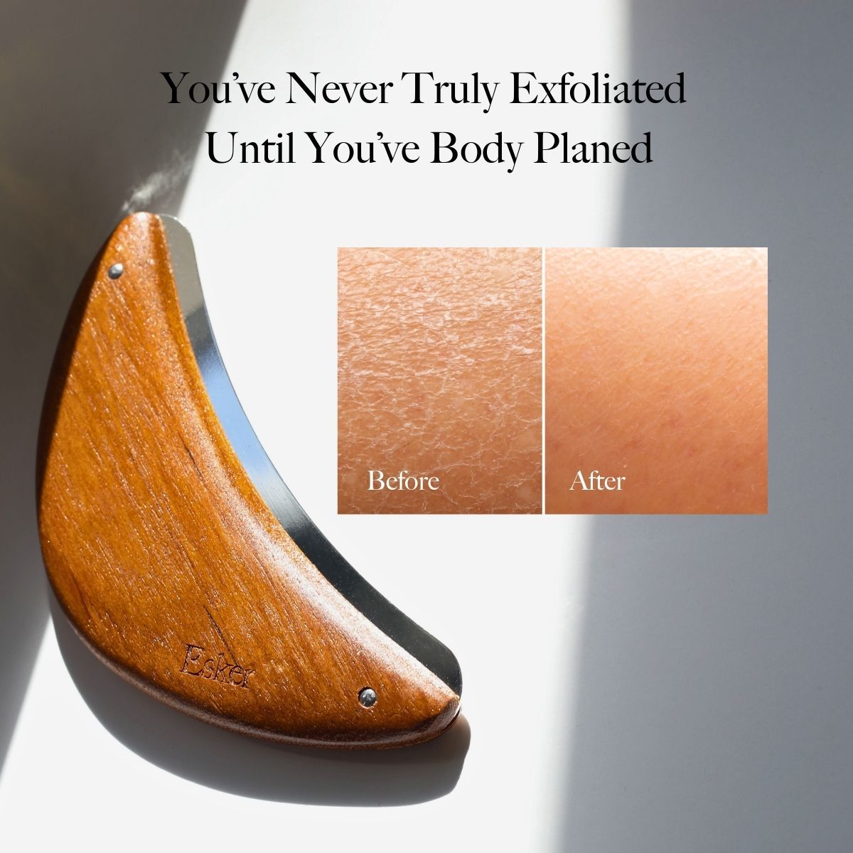 Before and after results of using Esker Firming Body Plane Set