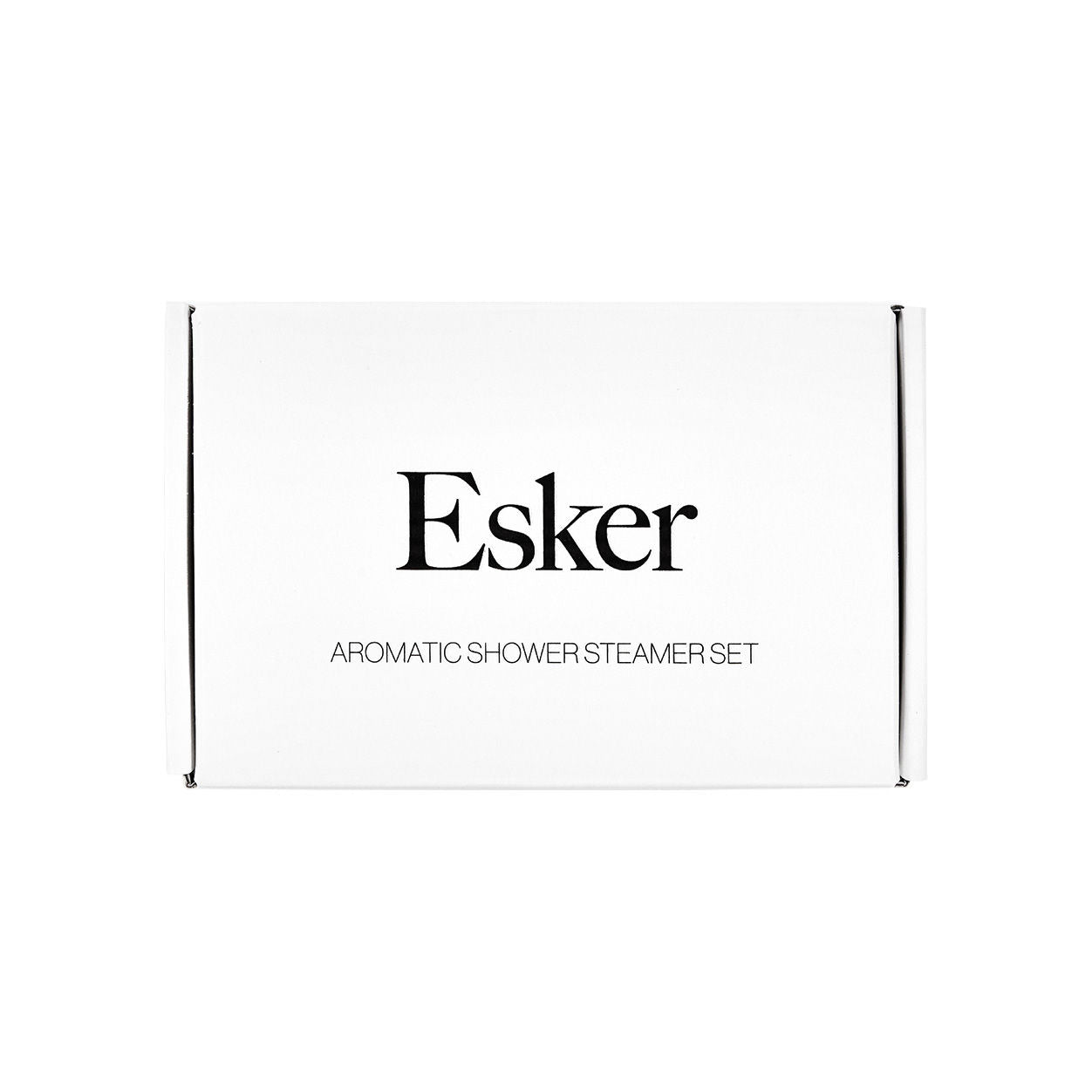 Image of the Esker Aromatic Shower Steamer Set box