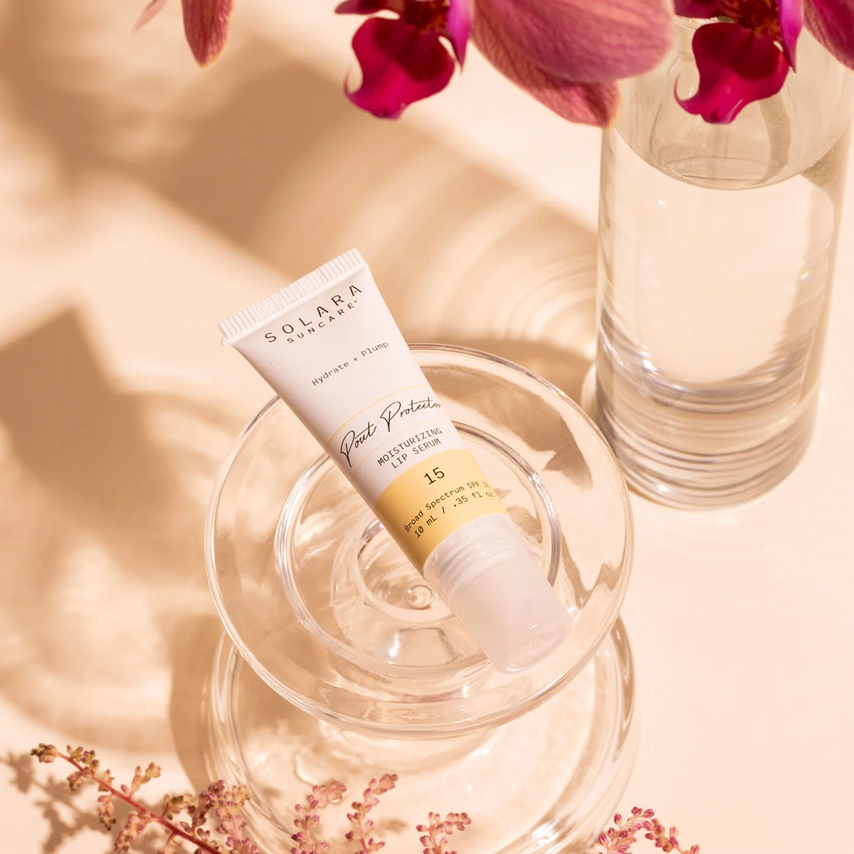 Lifestyle image of Solara Suncare Pout Protector Lip Serum SPF 15