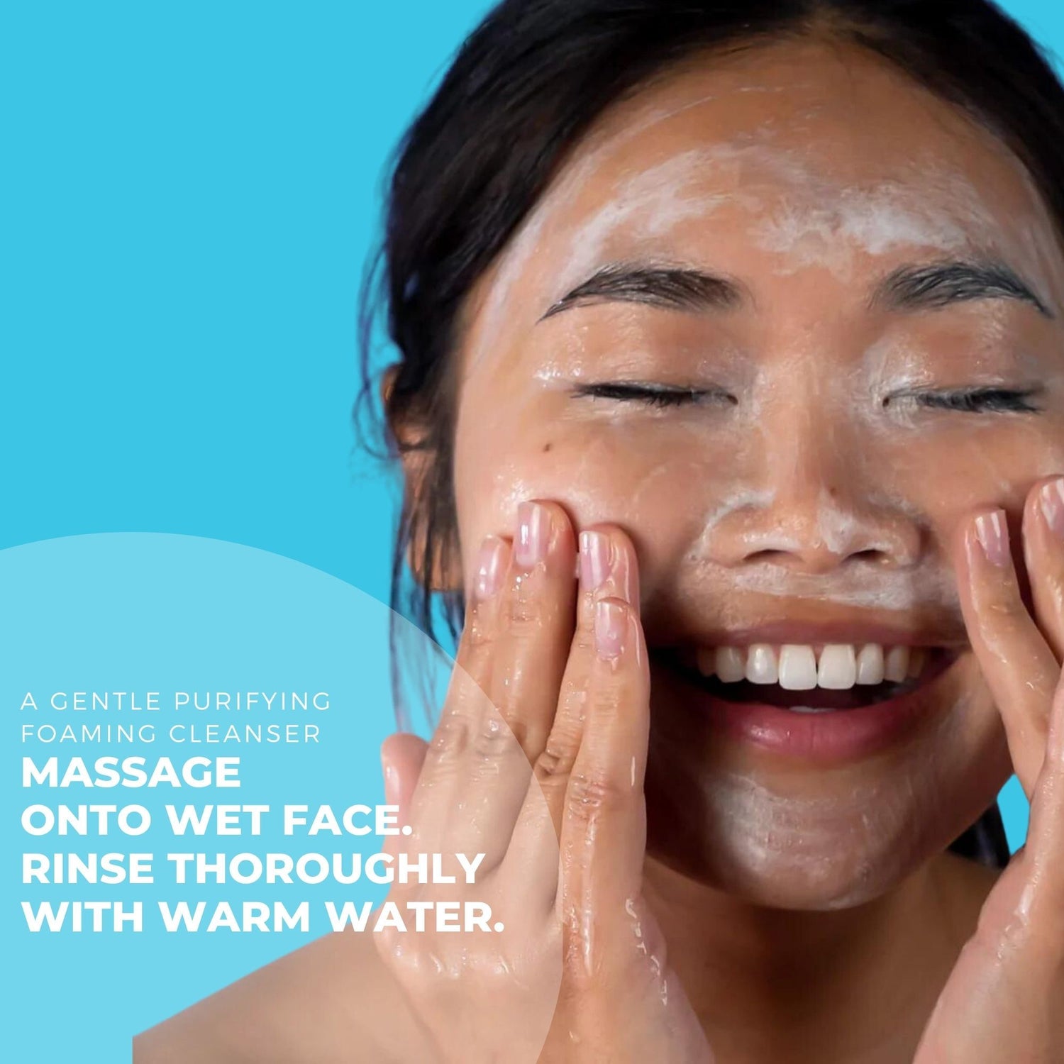 Model image of BeautyStat Microbiome Barrier Repair Purifying Cleanser