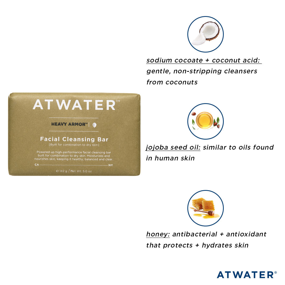 Information related to Atwater Heavy Armor Facial Cleansing Bar