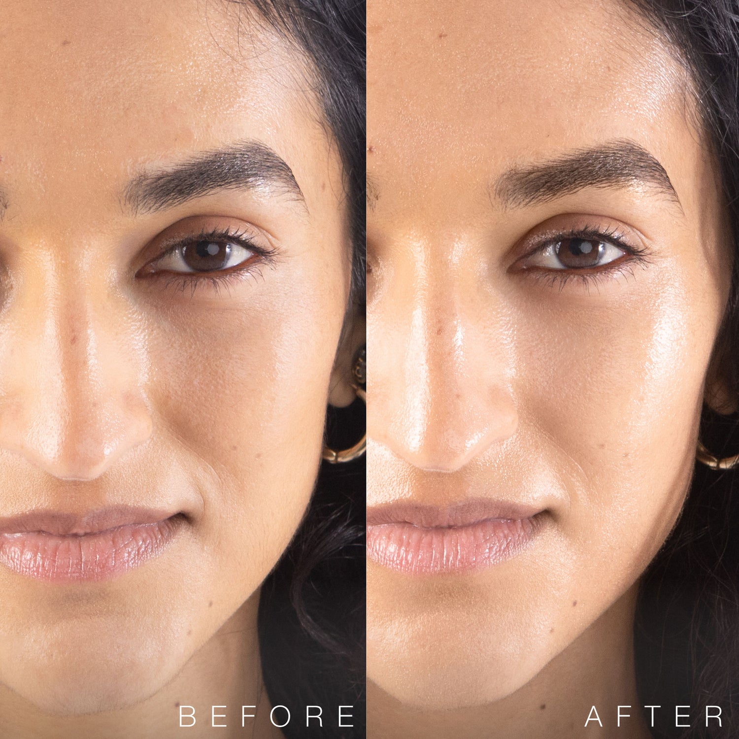 Before and after results of using Hampton Sun Wrinkle Control Face Cream SPF 45