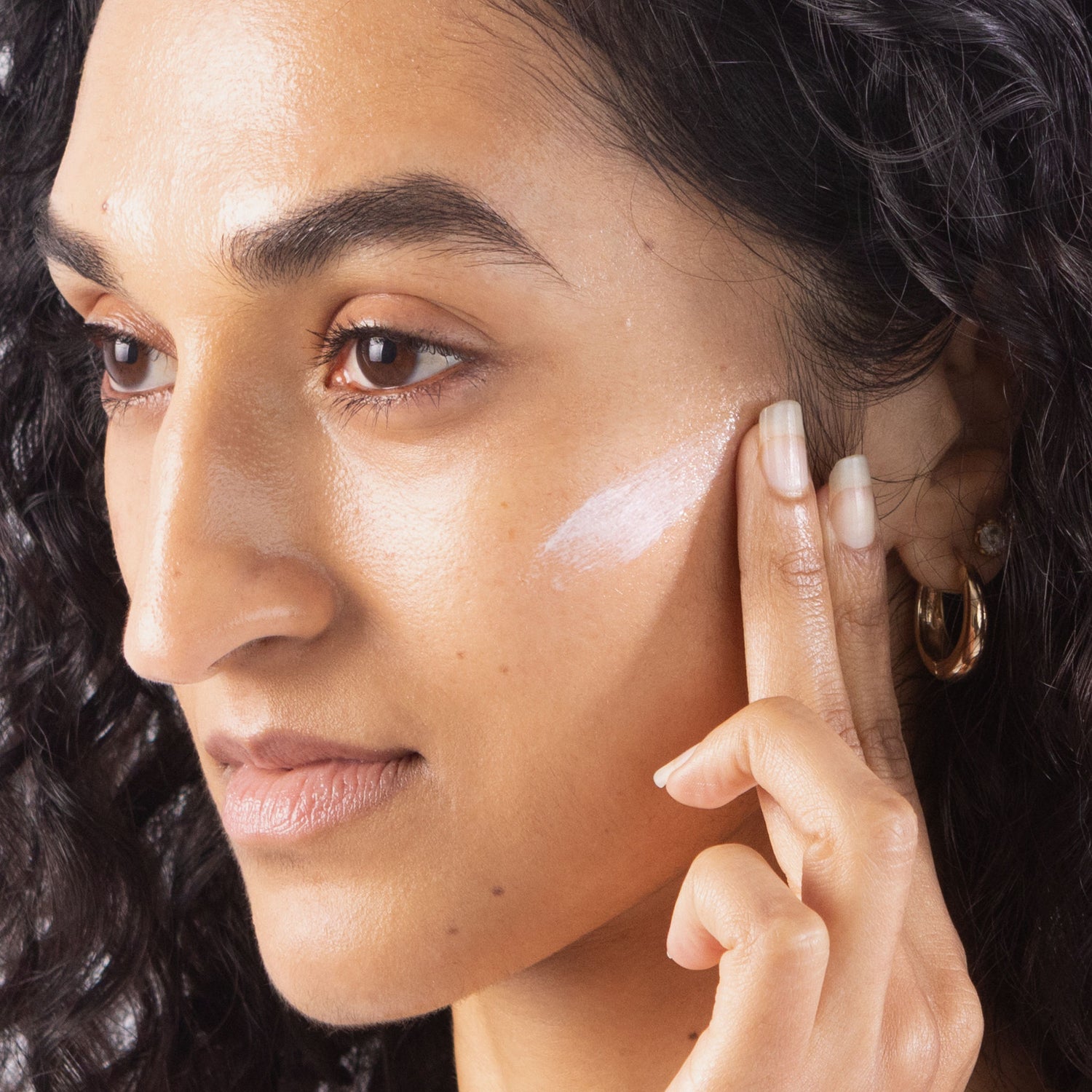 Model image of Hampton Sun Wrinkle Control Face Cream SPF 45