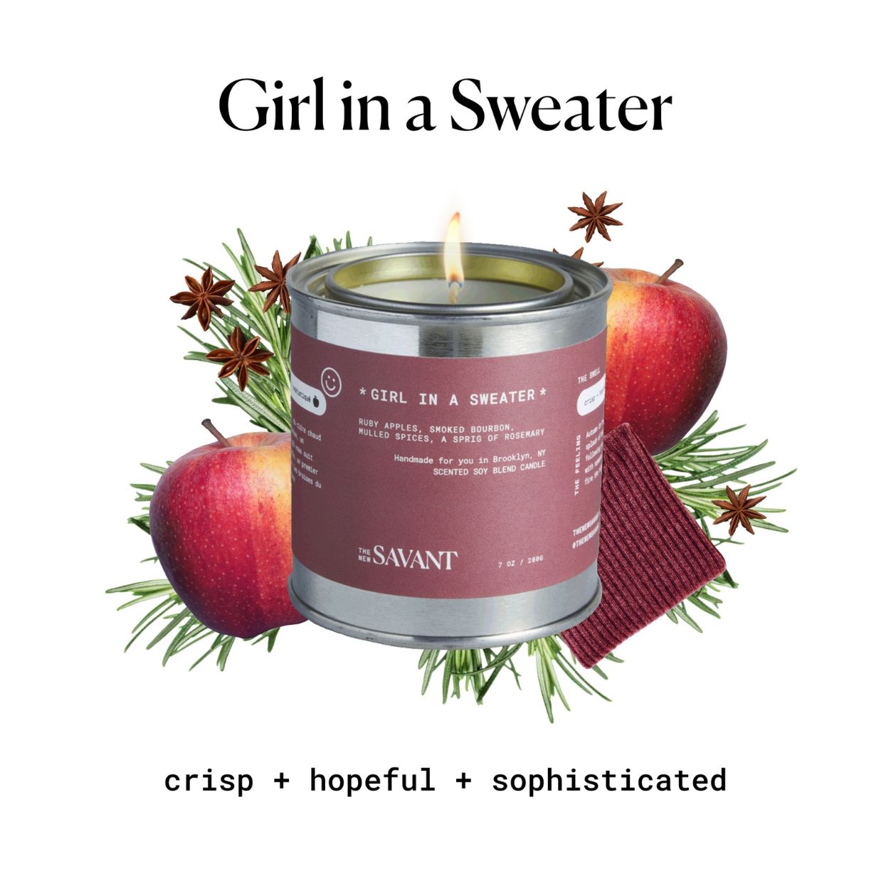 Information related to The New Savant Girl in a Sweater Candle
