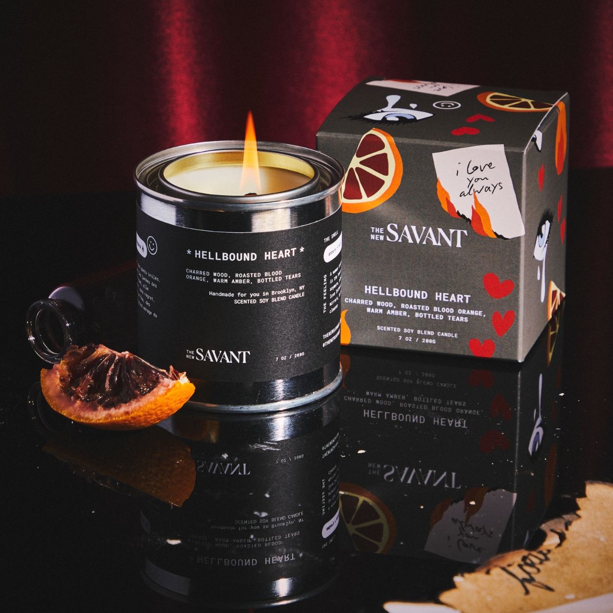 Lifestyle image of The New Savant Hellbound Heart Candle