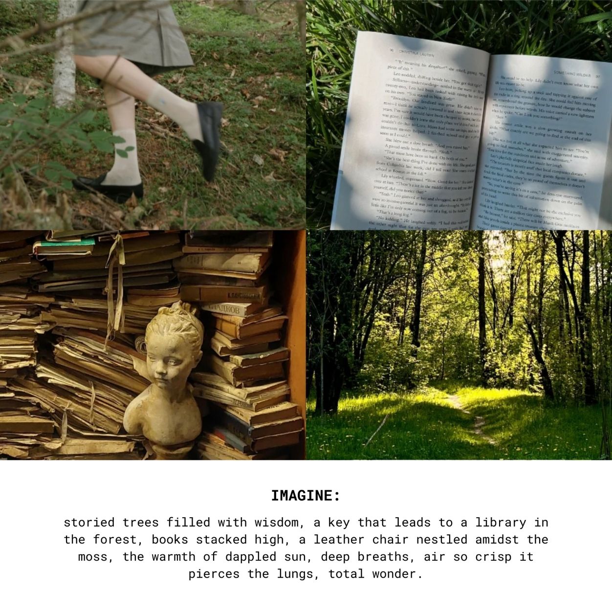 Lifestyle image of The New Savant Library in a Forest Candle