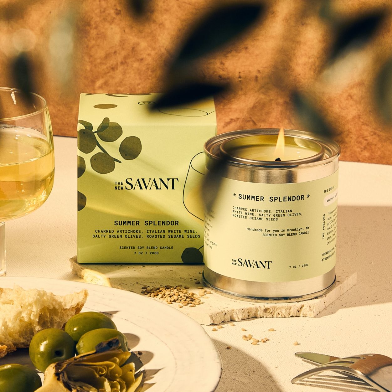 Lifestyle image of The New Savant Summer Splendor Candle