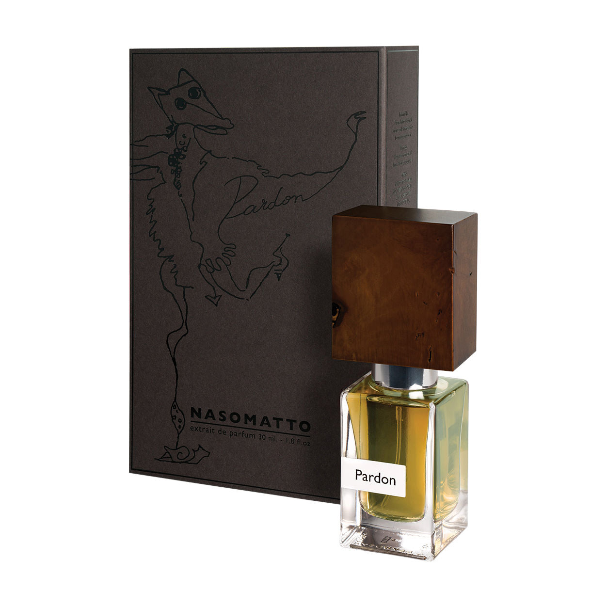 Image of the Nasomatto Pardon Extrait de Parfum box