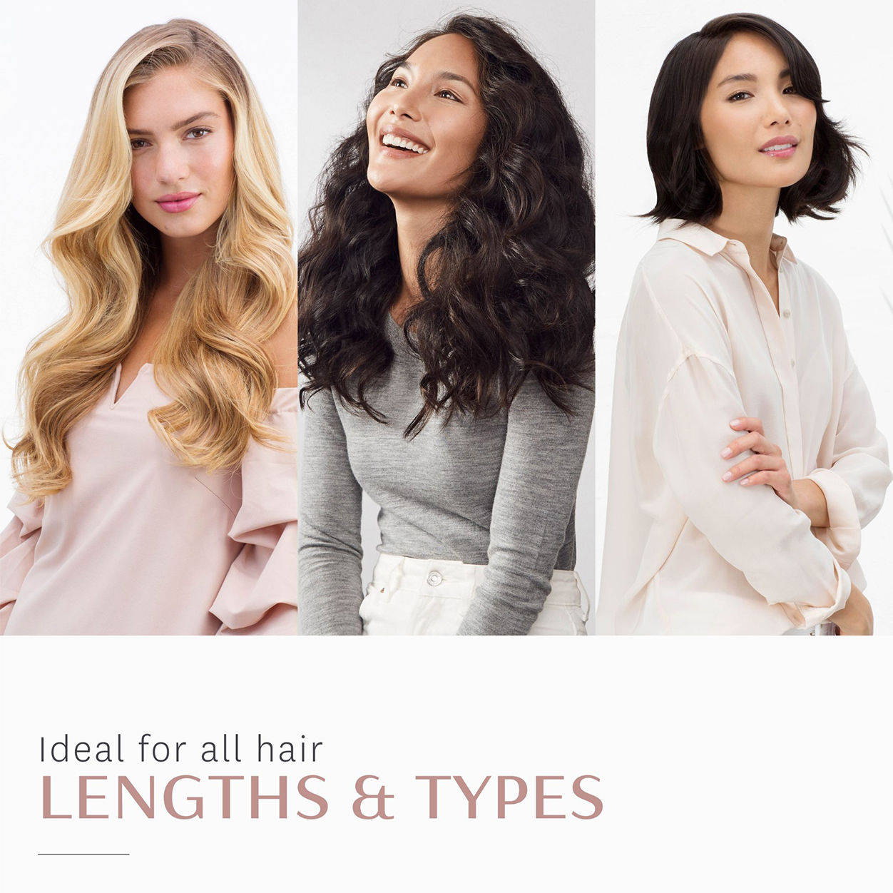 Model image of T3 Smooth Paddle Professional Styling Brush