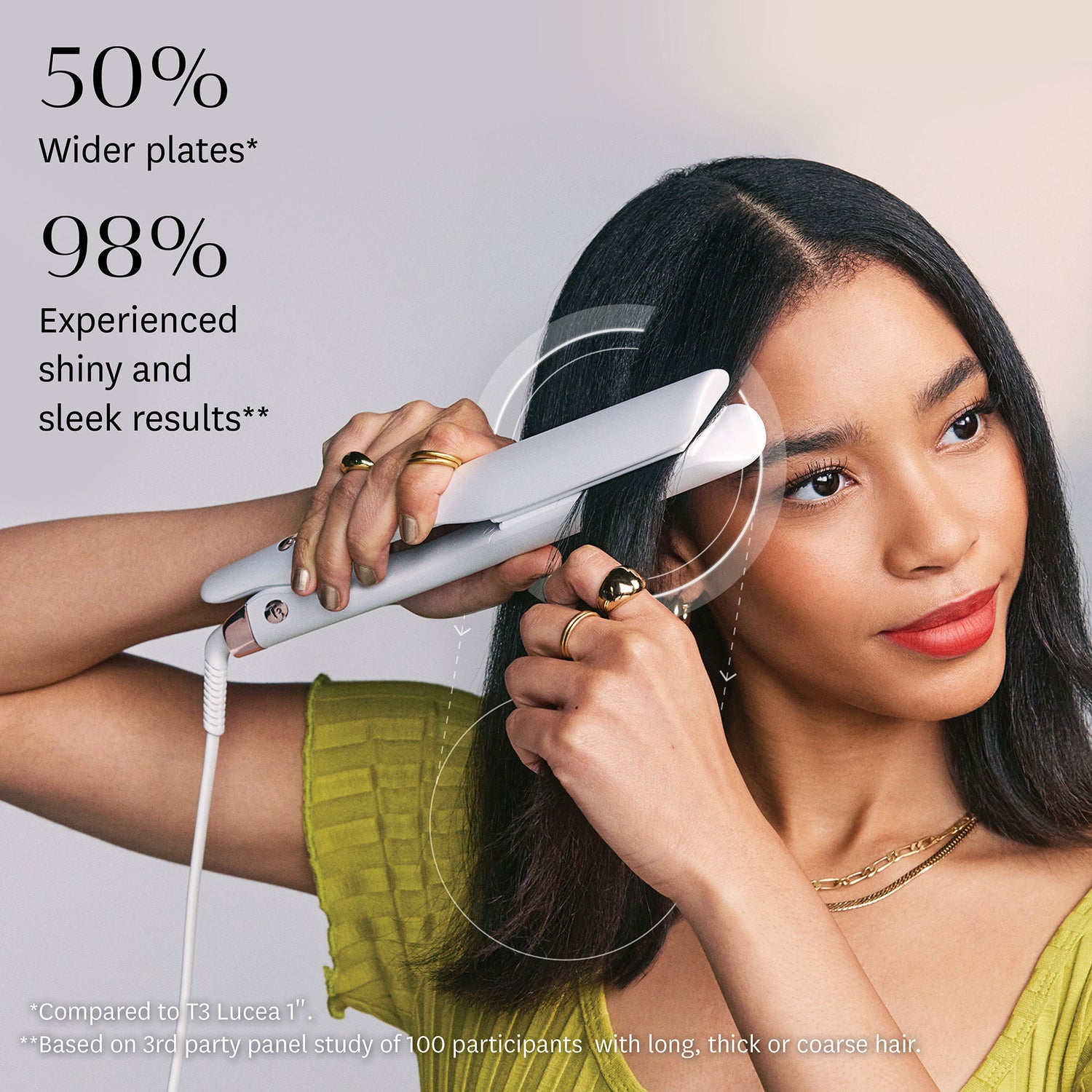 Top-view image of T3 Lucea 1.5” Professional Straightening and Styling Iron