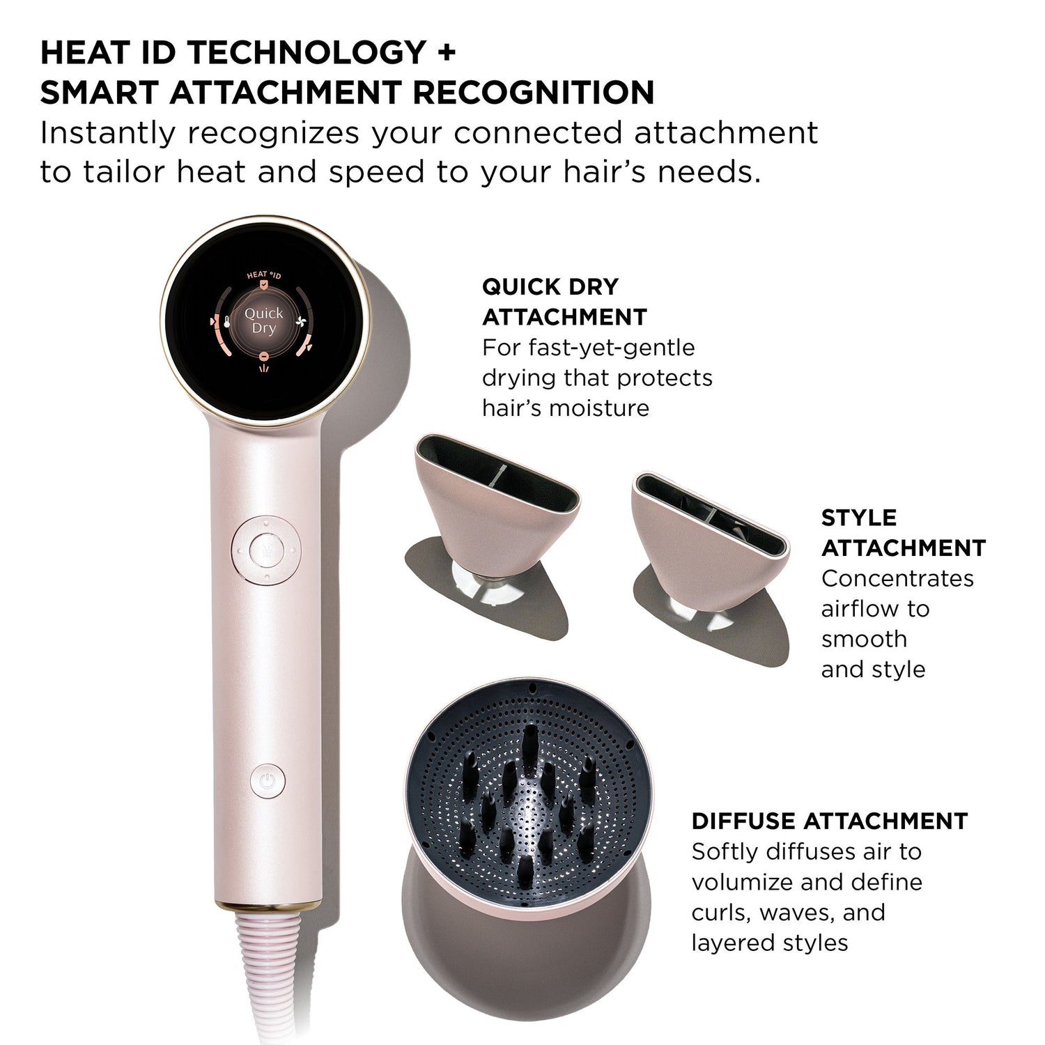 A shade comparison of T3 Aire IQ Intelligent Hair Dryer