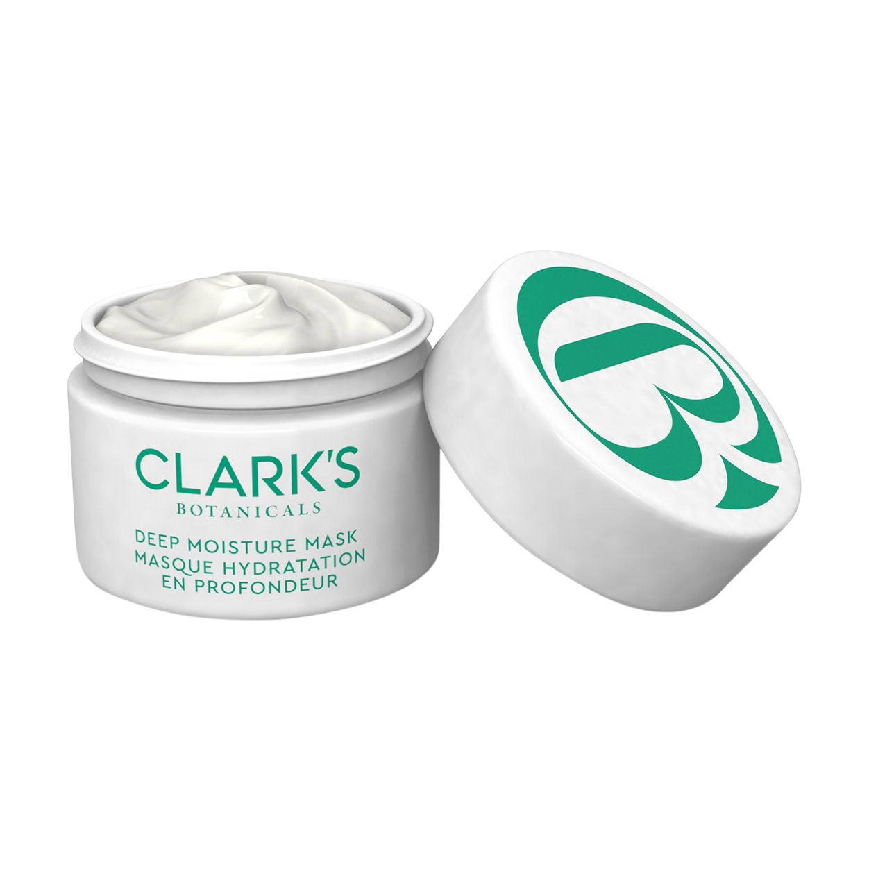 Image of an open Clark’s Botanicals Deep Moisture Mask