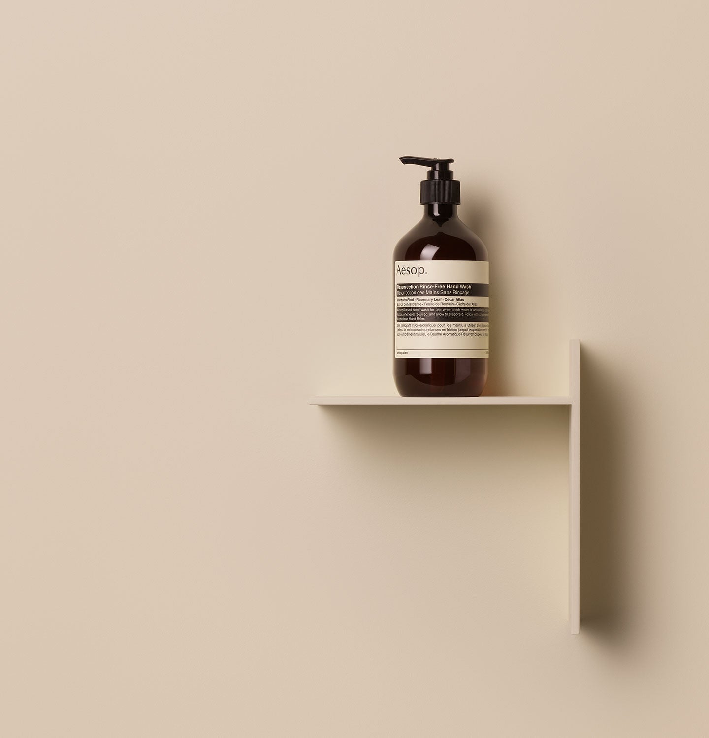 Lifestyle image of Aesop Resurrection Rinse-Free Hand Wash
