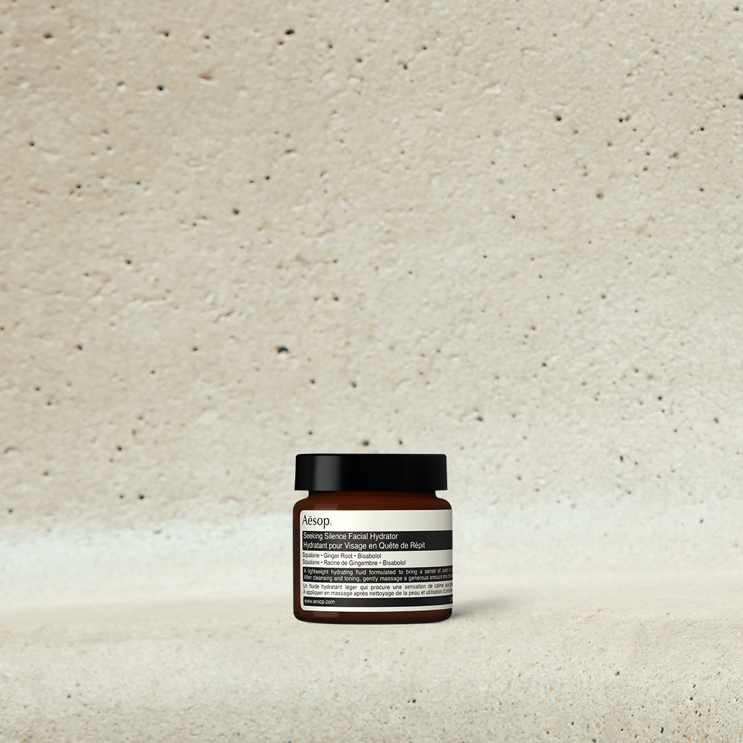 Lifestyle image of Aesop Seeking Silence Facial Hydrator