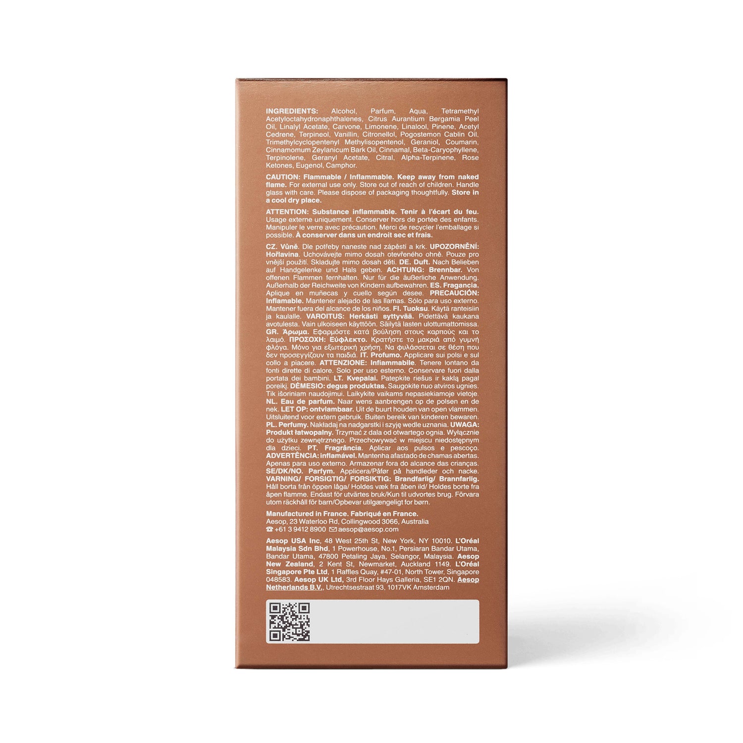 Back image of Aesop Above Us, Steorra Eau de Parfum