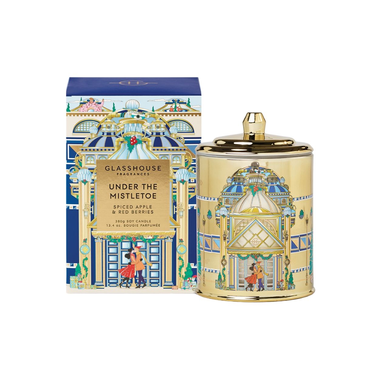 Glasshouse Fragrances Under the Mistletoe Candle (Limited Edition) main image