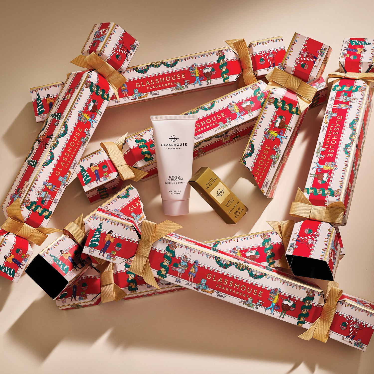 Lifestyle image of Glasshouse Fragrances Kyoto in Bloom Christmas Bon Bon (Limited Edition)