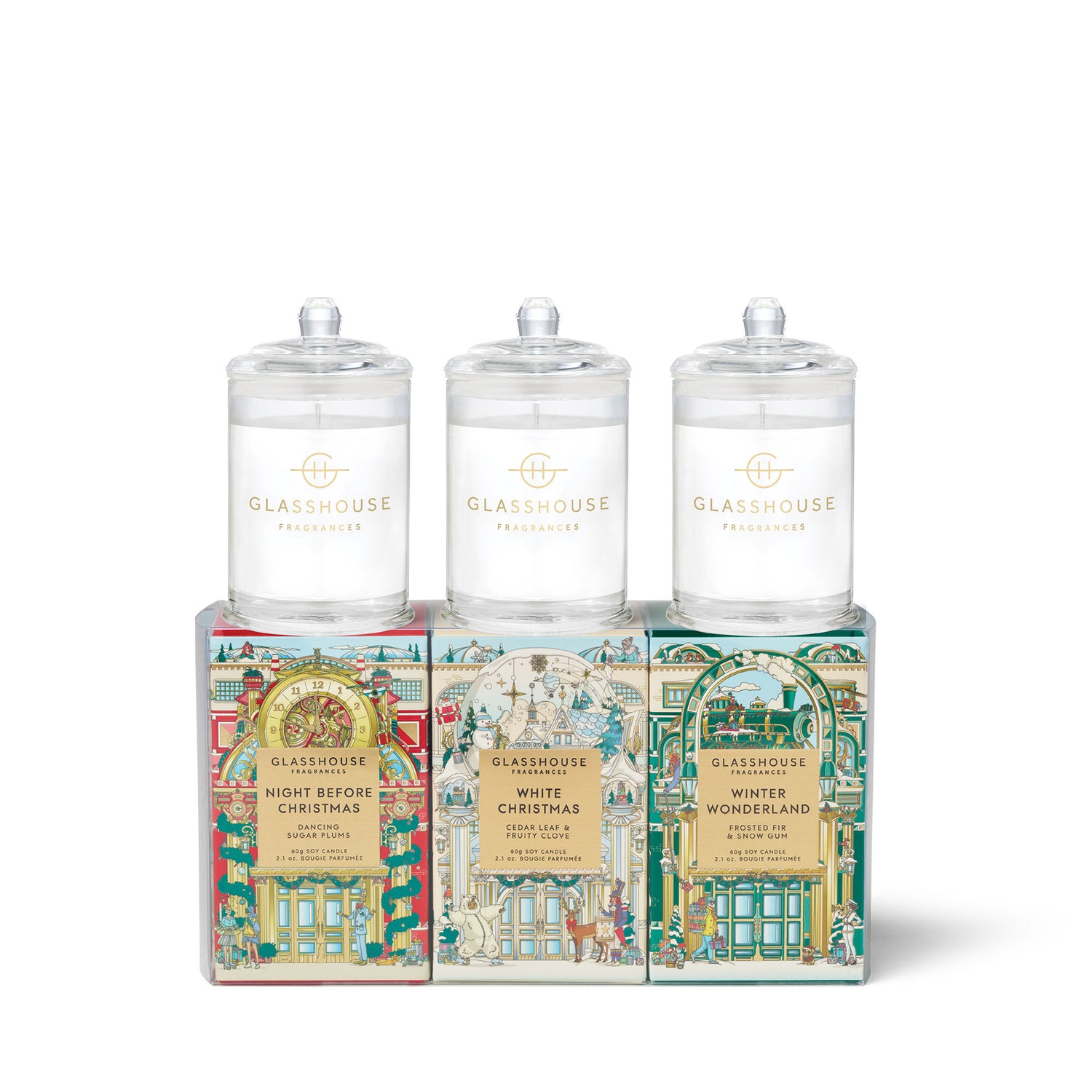Top-view image of Glasshouse Fragrances Christmas Trio (Limited Edition)