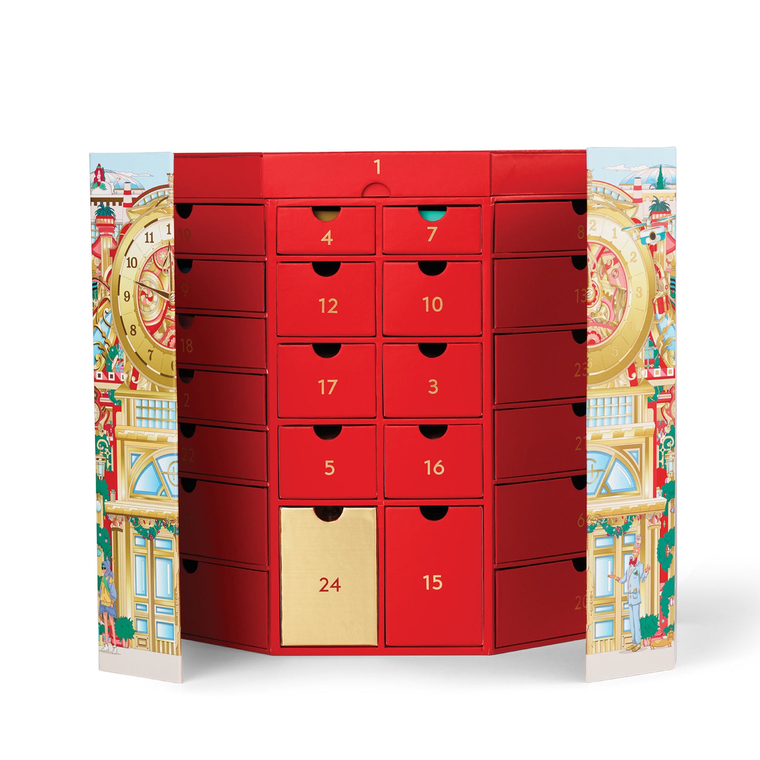 Image of an open Glasshouse Fragrances Advent Calendar (Limited Edition)