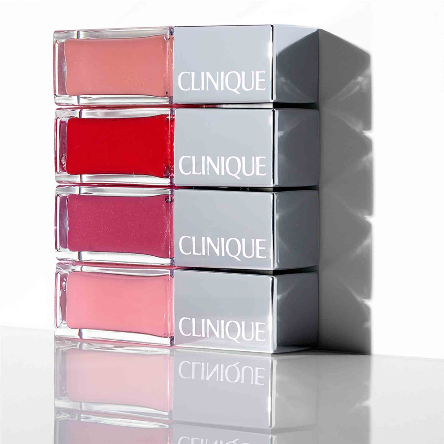 Lifestyle image of Clinique Pop Lacquer Lip Colour and Primer variant: Go Go Pop