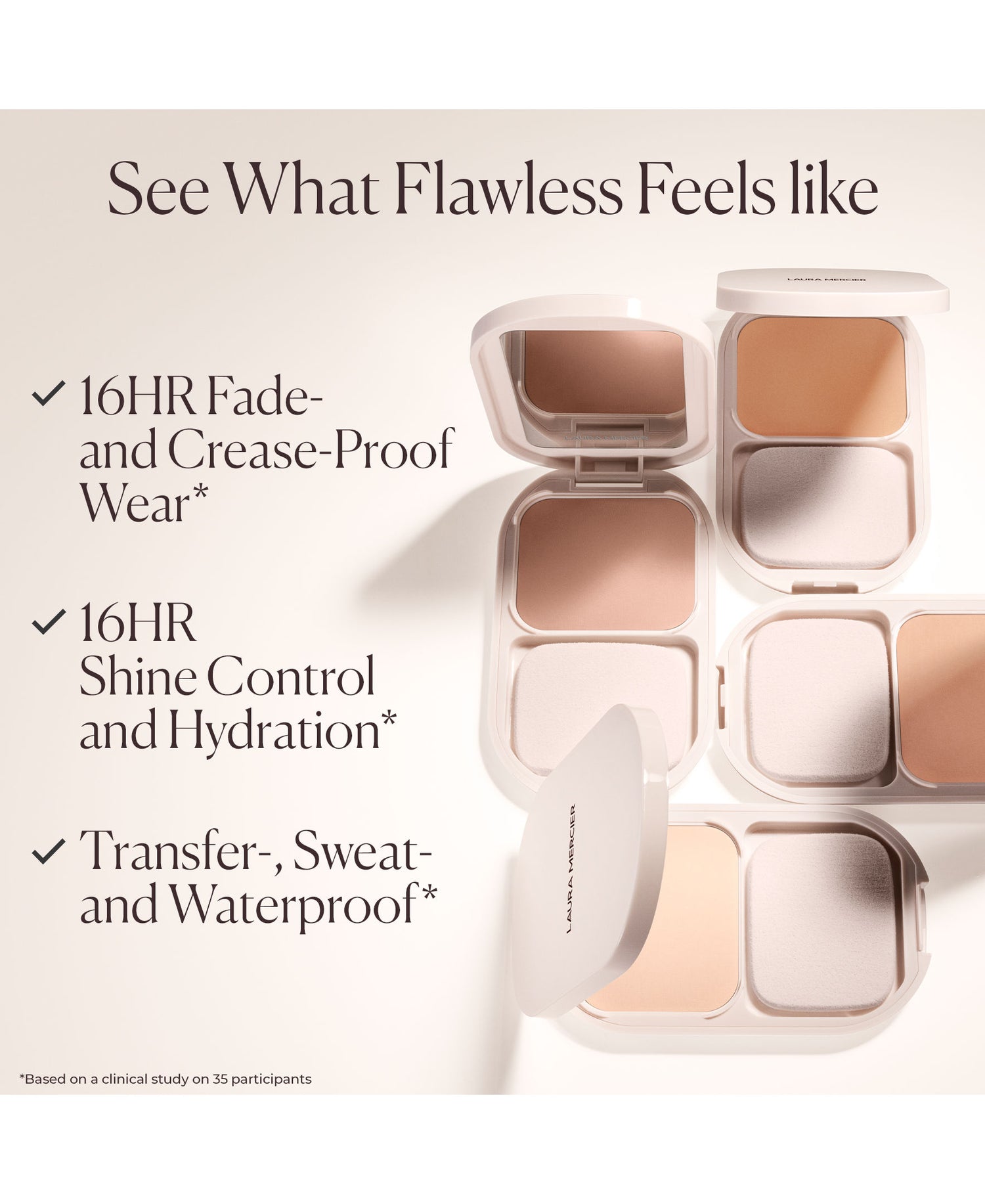 Image of product in the same collection as Laura Mercier Real Flawless Feather Matte Powder Foundation