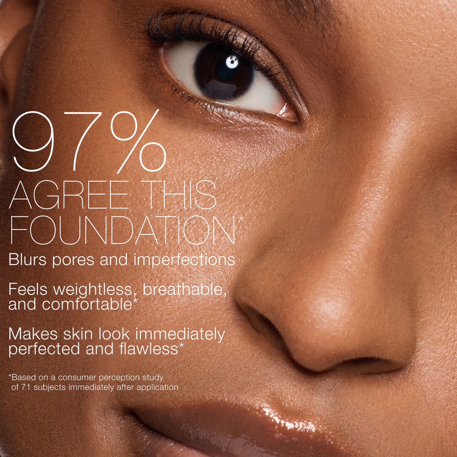 Before and after results of using Nars Natural Matte Longwear Foundation