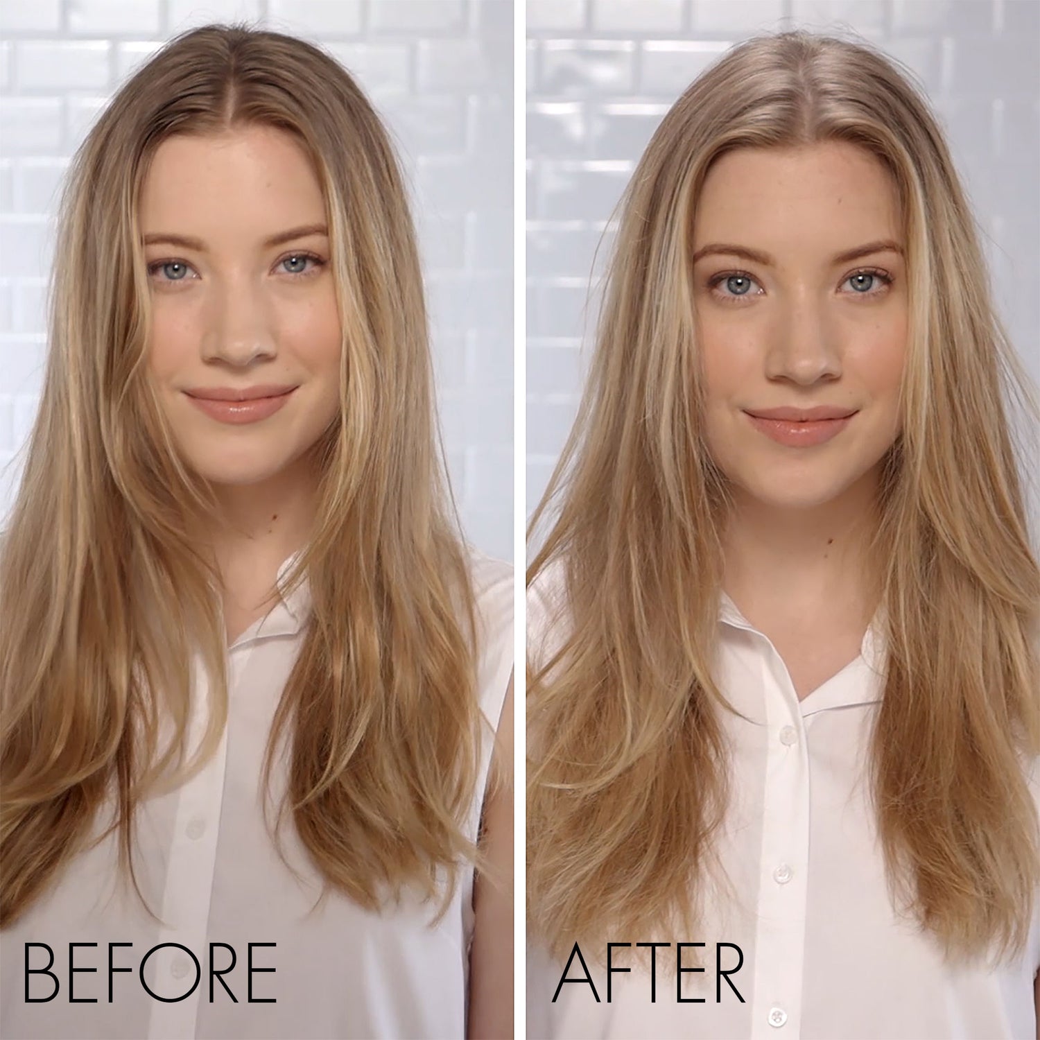 Before and after results of using Klorane Dry Shampoo With Oat Milk variant: 1 oz