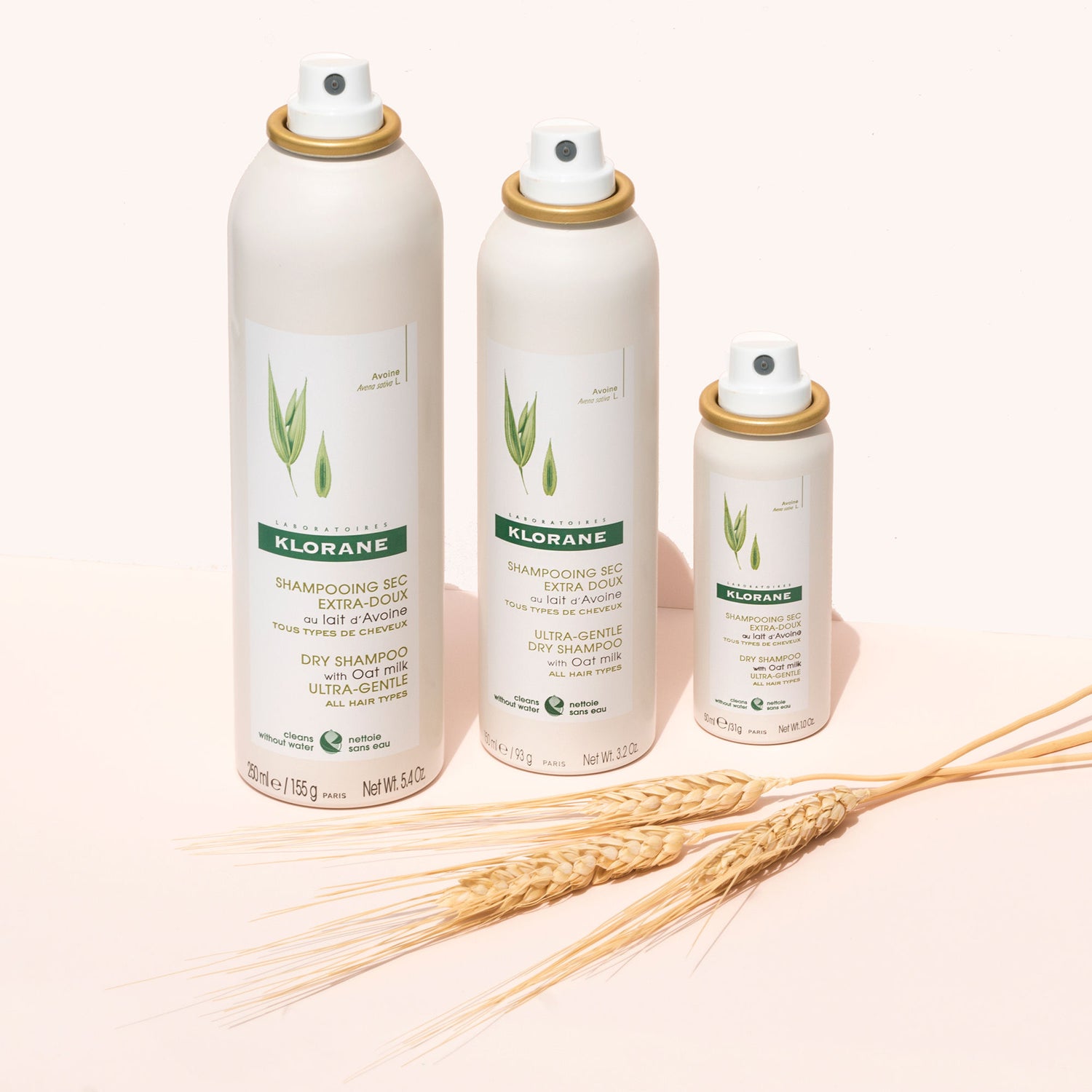Lifestyle image of Klorane Dry Shampoo With Oat Milk variant: 1 oz