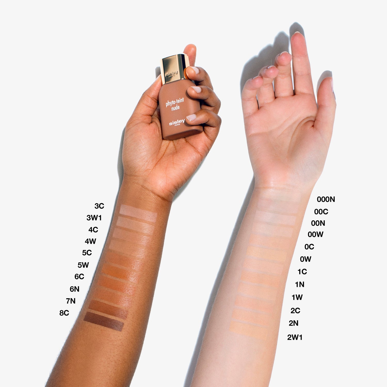 An arm swatch of variant: 000N Snow