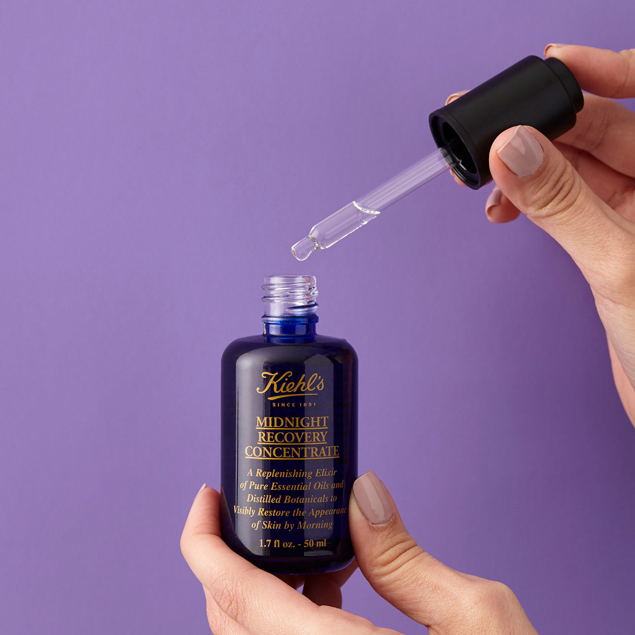Lifestyle image of Kiehl's Since 1851 Midnight Recovery Concentrate variant: 1 fl oz