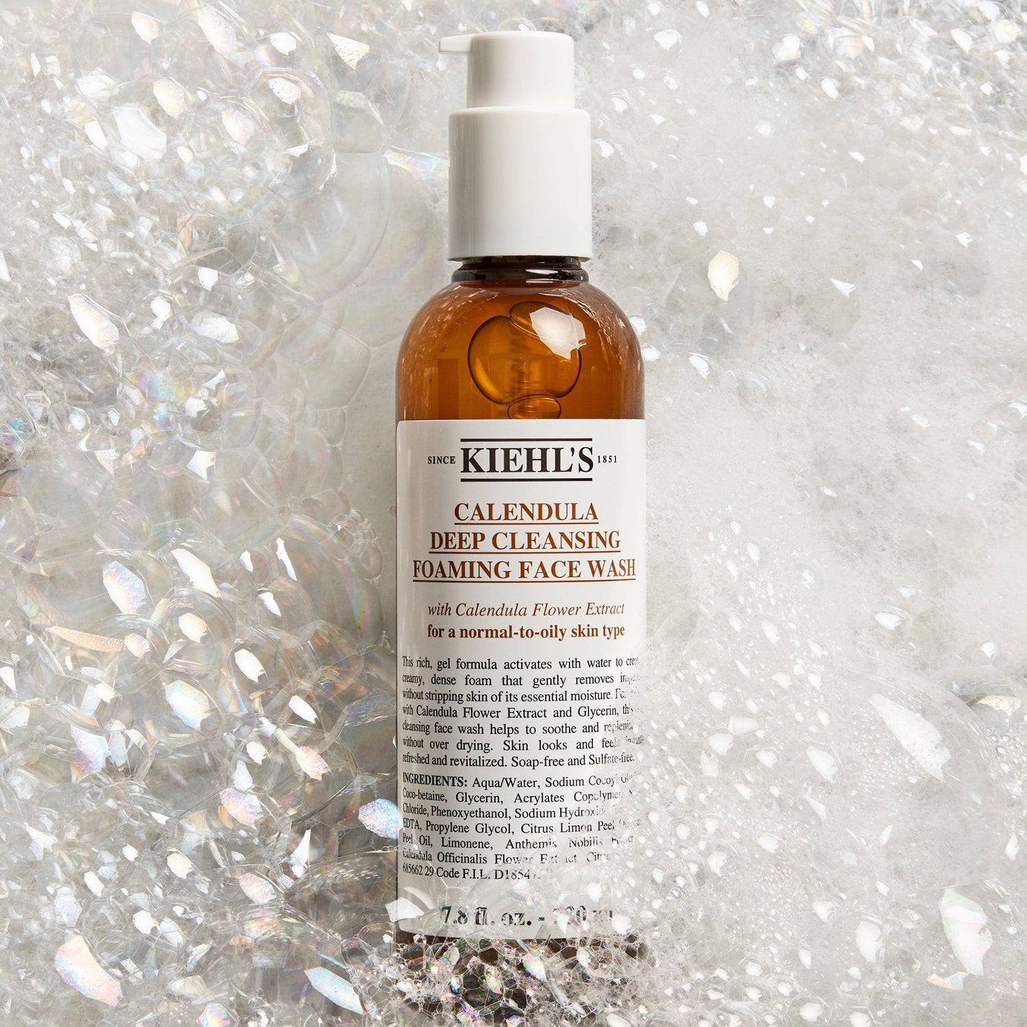 Lifestyle image of Kiehl's Since 1851 Calendula Deep Cleansing Foaming Face Wash variant: 7.8 fl oz