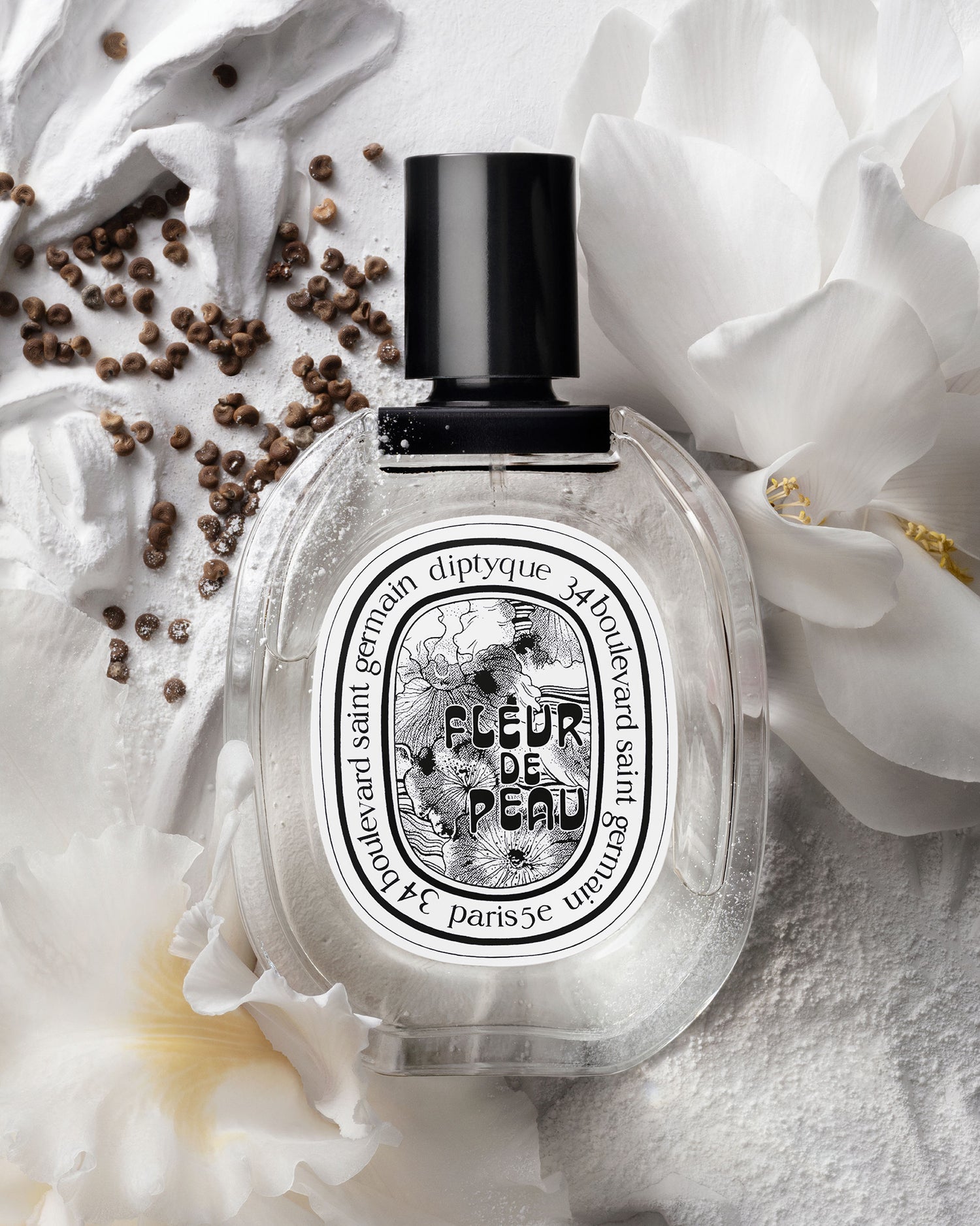 Lifestyle image of Diptyque Fleur de Peau Eau de Toilette variant: 3.4 fl oz