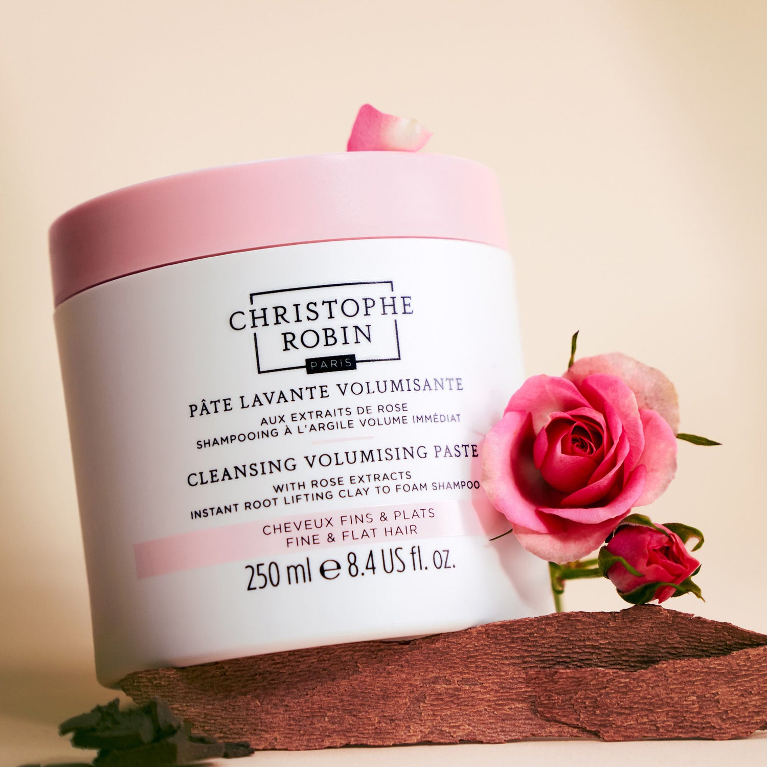 Swatch image of Christophe Robin Cleansing Volumizing Paste With Rose Extracts