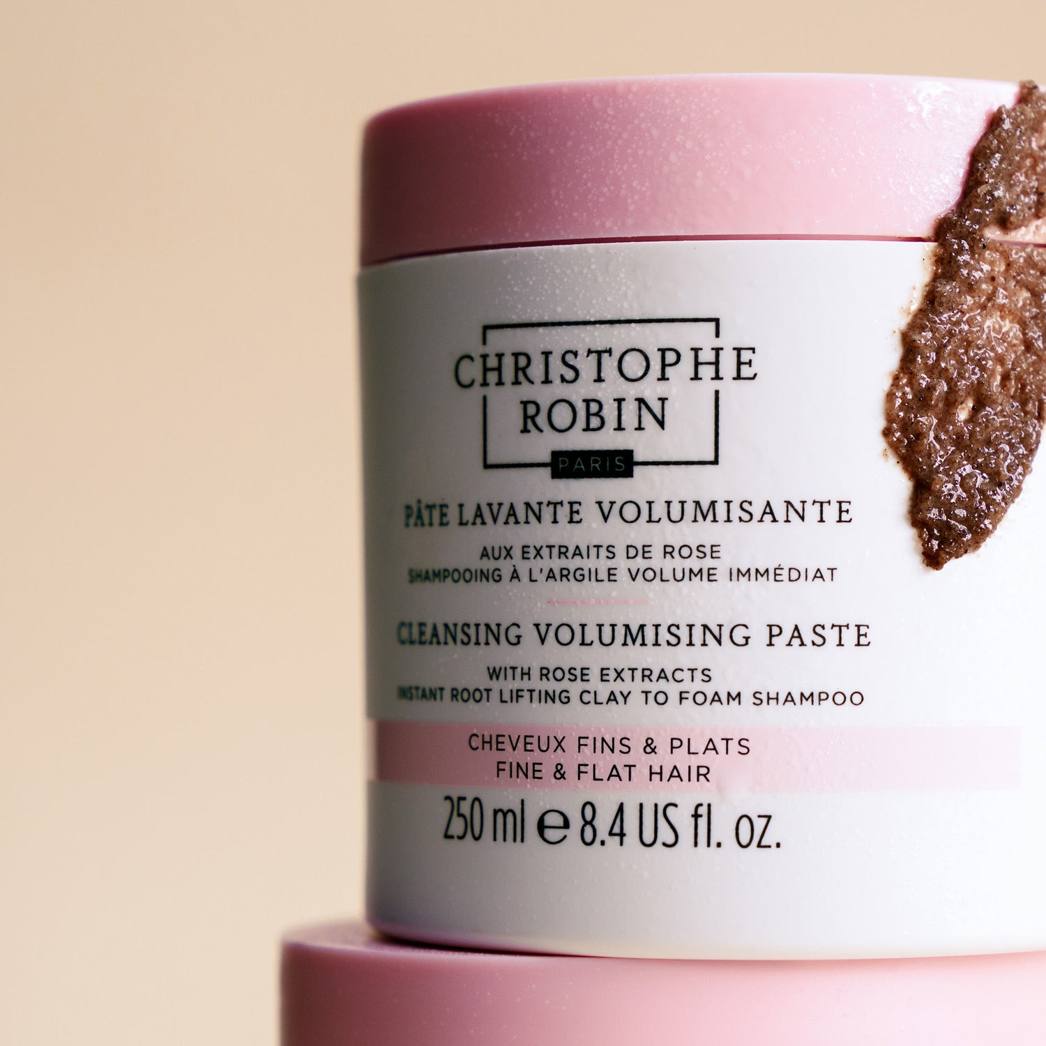 Swatch image of Christophe Robin Cleansing Volumizing Paste With Rose Extracts