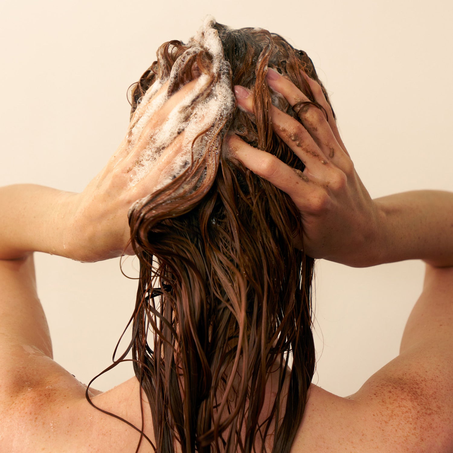 Model image of Christophe Robin Cleansing Volumizing Paste With Rose Extracts
