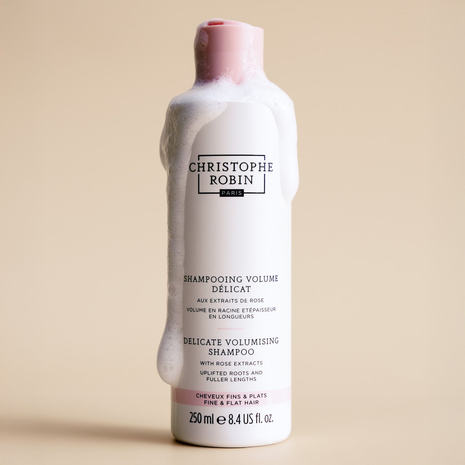 Swatch image of Christophe Robin Delicate Volumising Shampoo with Rose Extracts