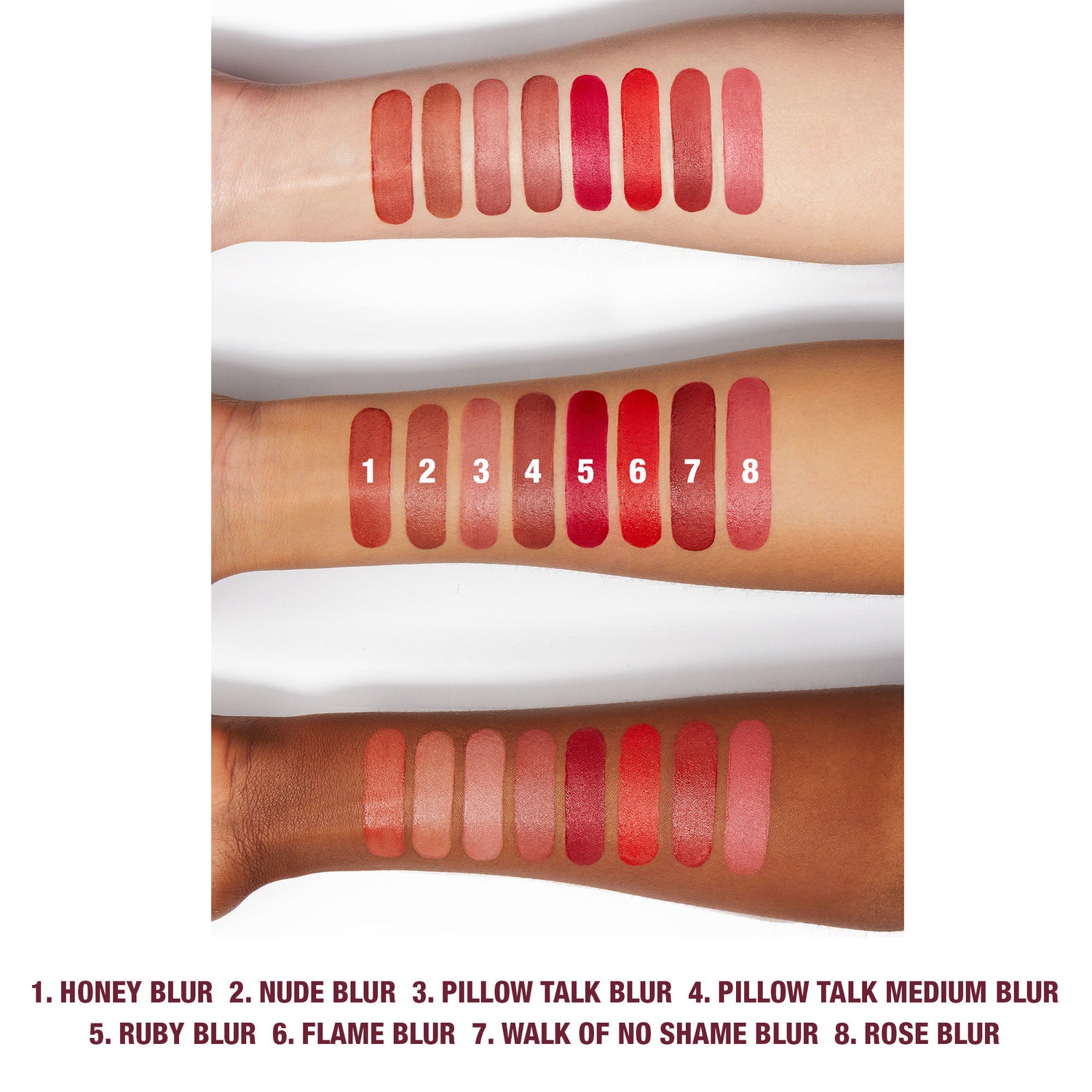 An arm swatch of Charlotte Tilbury Airbrush Flawless Lip Blur