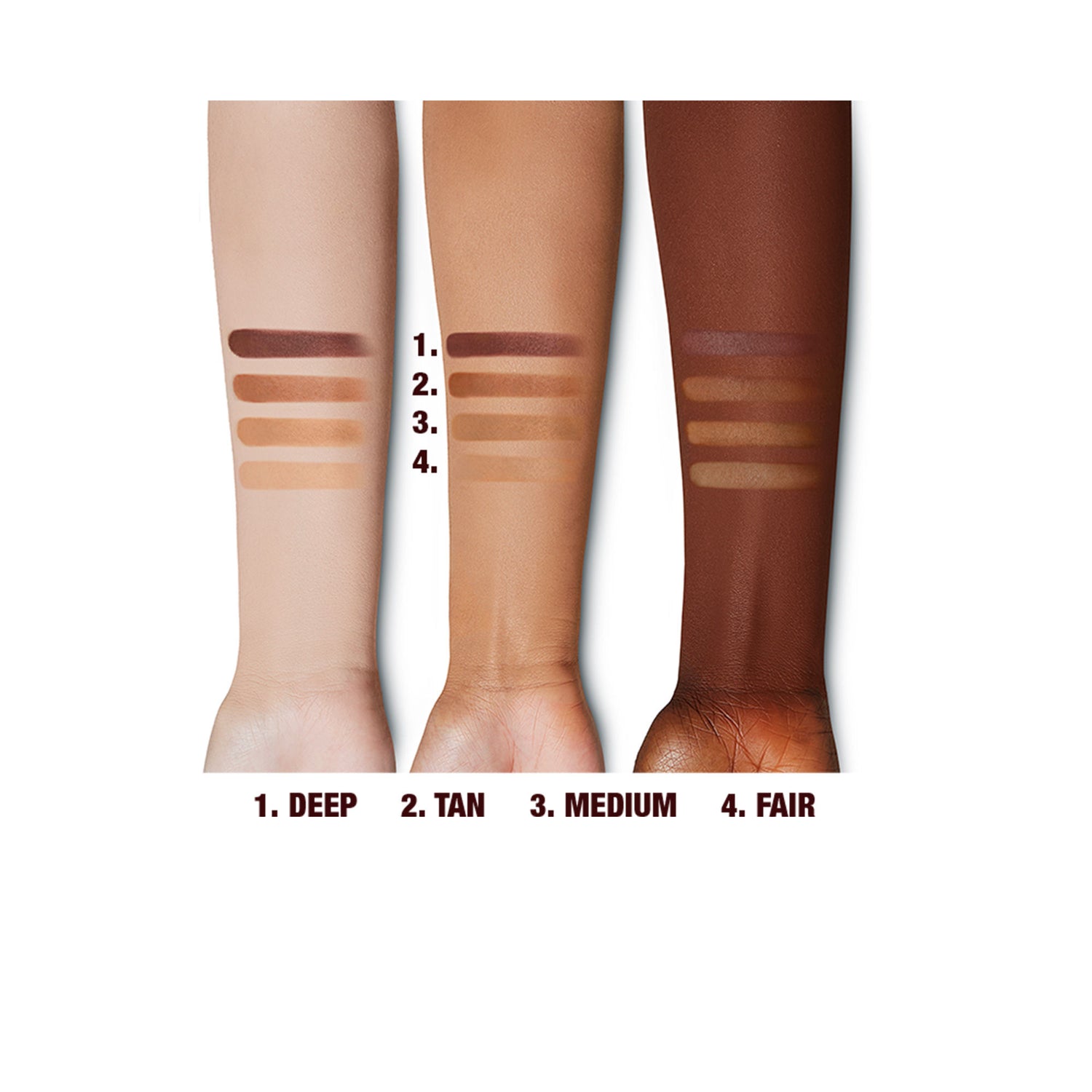 An arm swatch of Charlotte Tilbury Airbrush Bronzer variant: Fair