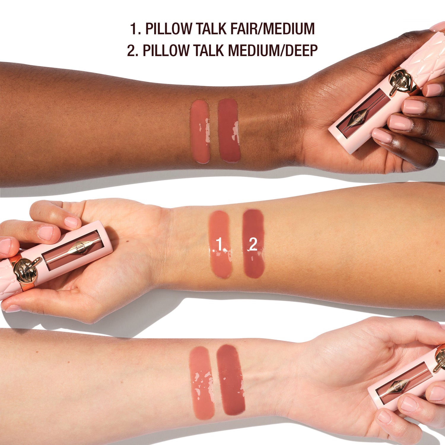 An arm swatch of Charlotte Tilbury Fair/Medium variant: Fair/Medium