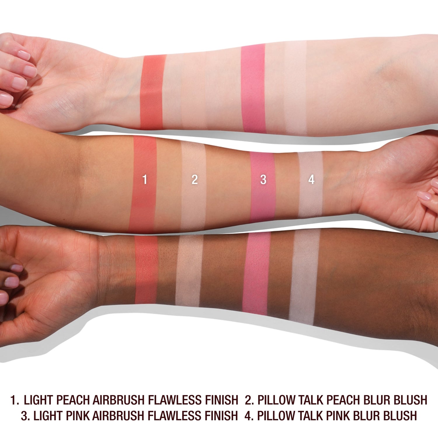 An arm swatch of Charlotte Tilbury Flawless Pink variant: Flawless Pink