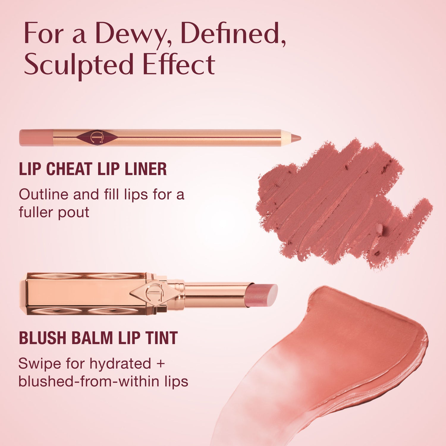 Image of product in the same collection as Charlotte Tilbury Pillow Talk Long Lasting Blush Balm Sheer Lip Tint